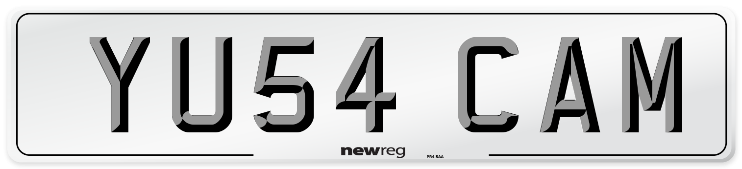 YU54 CAM Number Plate from New Reg